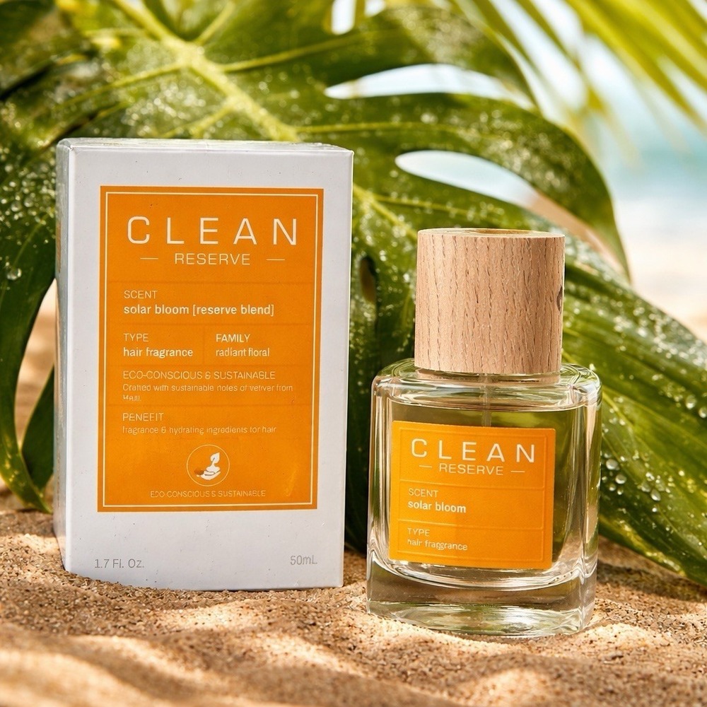 CLEAN Reserve Solar Bloom Hair Fragrance 1.7oz 50mL Spray With Box Vegan